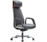 Кресло HAWASAN PREMIUM EX-820, синхромеханизм, слайдер, экокожа, графит/коричневое, 533238 1