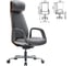 Кресло HAWASAN PREMIUM EX-820, синхромеханизм, слайдер, экокожа, графит/коричневое, 533238 2