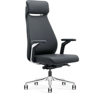 Кресло HAWASAN PREMIUM EX-830 X-ONE, синхромеханизм, алюминий, экокожа, черное, 533239