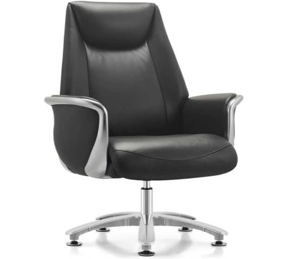Кресло HAWASAN PREMIUM EX-801 до 200 кг алюминий экокожа черное 533235 1