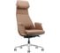Кресло HAWASAN PREMIUM EX-840 STELLAR, синхромеханизм, алюминий, экокожа, коричневое 533242 1