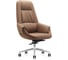 Кресло HAWASAN (ХАВАСАН) PREMIUM EX-810, хромированная сталь, экокожа, коричневое, 533236 1