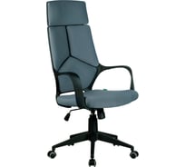 Кресло RIVA Chair RCH 8989 Чёрный пластик/Серая ткань (60) УЧ-00000687