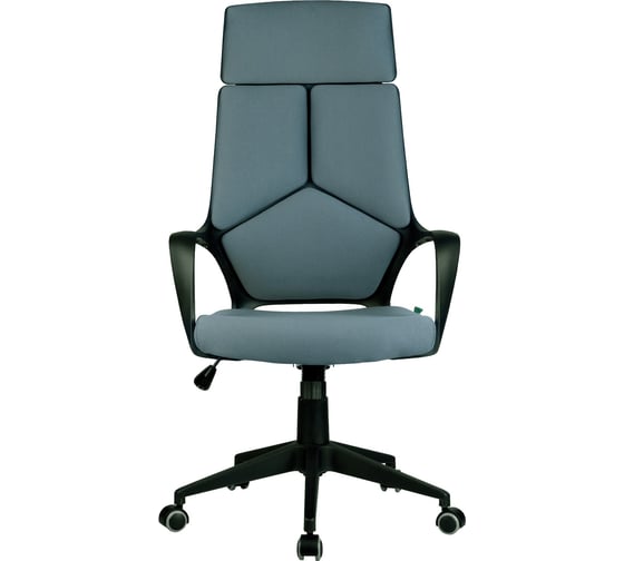 Кресло RIVA Chair RCH 8989 Чёрный пластик/Серая ткань (60) УЧ-00000687