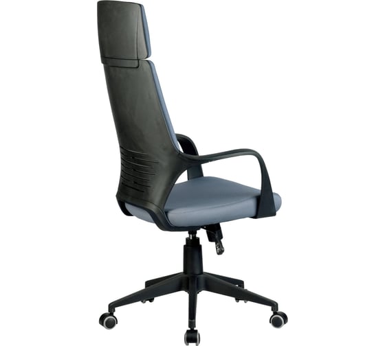 Кресло RIVA Chair RCH 8989 Чёрный пластик/Серая ткань (60) УЧ-00000687