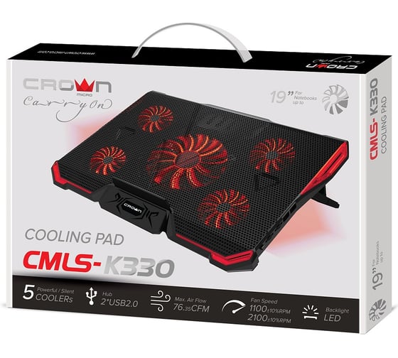 Подставка для ноутбука CROWN MICRO CMLS-k330 RED CM000002064