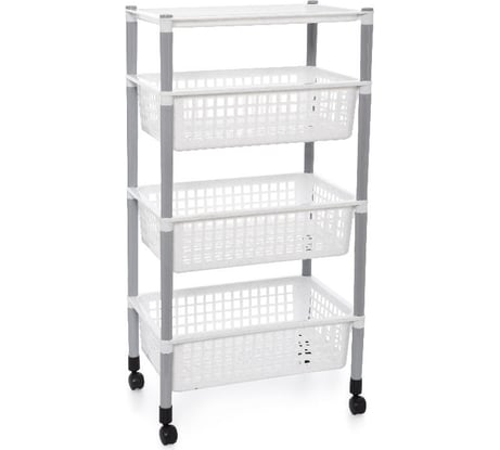 Контейнер для овощей Полимербыт 4 секции, на колесах, лоток, 10 л 63210511