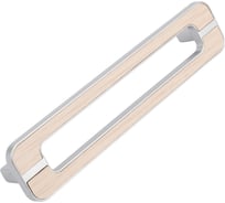 Ручка-скоба Левша S-148 128 сатин светлый, кромка-дуб молочный У8-0619