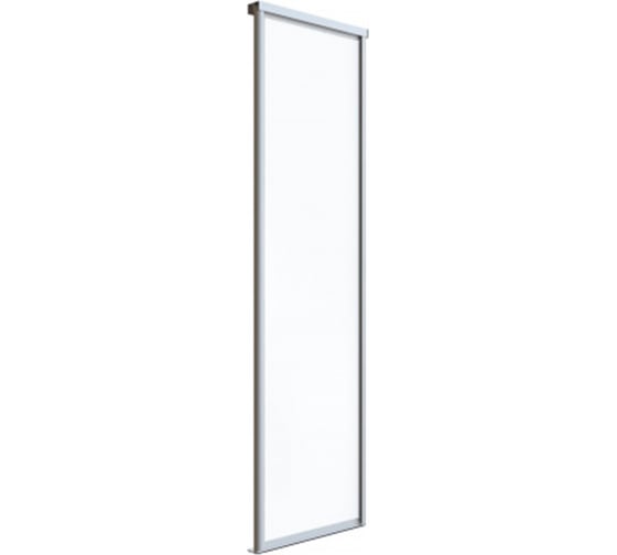Дверь-купе E1 elegant 2552х883 белый снег/серебро 23349-2 1