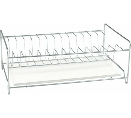 Одноярусная сушилка для посуды Rosenberg с поддоном RUS-285005 Zn