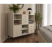 Буфет 1200 Тераввио серый шелк 1214х450х1080 мм Alternative 66090