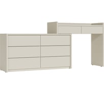 Комод с туалетным столиком 1900 Серый шёлк 2036 1900х400х830 Alternative 66097