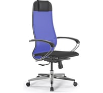 Кресло для персонала МЕТТА ErgoLife Set 4/подл.131/осн.Synchro 004 (Васильковый-Черный 55B.16.1.3E3) z55B.16.1.3E3