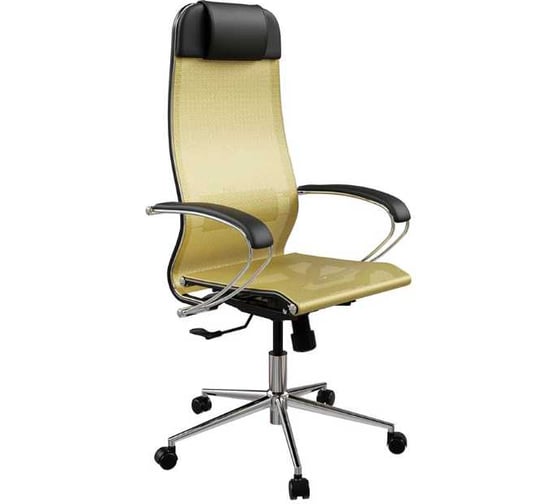 Кресло для персонала МЕТТА ErgoLife Set 4/подл.131/осн.Synchro 004 (Золотой ротанг 29B.16.1.3E3)