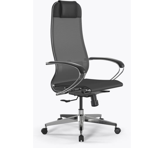 Кресло для персонала МЕТТА ErgoLife Set 4/подл.131/осн.Synchro 004 (Серый 537.16.1.3E3)