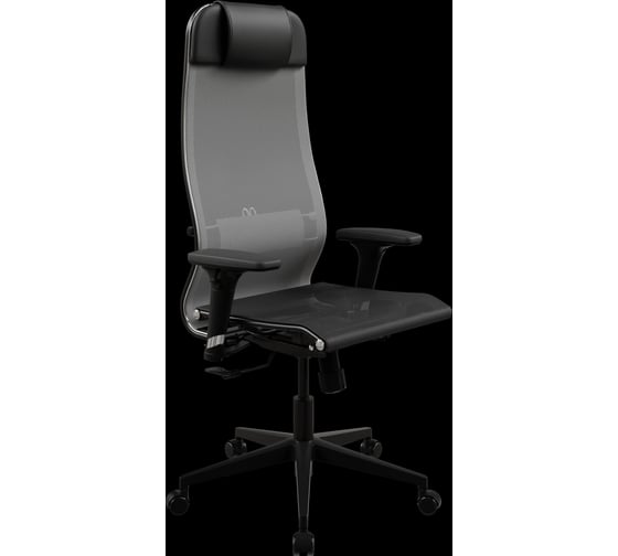 Кресло для персонала МЕТТА ErgoLife Set 4/подл.200/осн.Synchro 002 (Серый-Черный 55D.D.1.3A3)