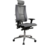 Кресло руководителя МЕТТА Y 4DF B2-14D - YM93+Infinity /Kc09/Nc09/D04P/H13mM-3D(M26.B32.G25.W03) (Серый-Тем.Серый) zB2.3.15.109
