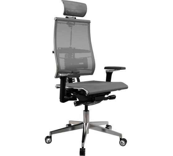 Кресло руководителя METTA Y 4DF B2-5D - YM93 /Kc00/Nc00/D15P/H13mM-3D(M26.B32.G25.W04) (Серый-Тем.Серый)