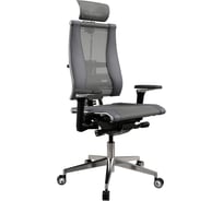 Кресло руководителя МЕТТА Y 4DF B2-14D - YM93+Infinity /Kc09/Nc09/D15P/H13mM-3D(M26.B32.G25.W04) (Серый-Тем.Серый) zB2.F.15.10A