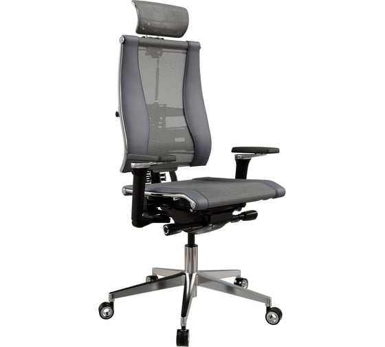 Кресло руководителя METTA Y 4DF B2-14D - YM93+Infinity /Kc09/Nc09/D15P/H13mM-3D(M26.B32.G25.W04) (Серый-Тем.Серый)