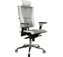 Кресло руководителя МЕТТА Y 4DF L2-57D - YM93+Infinity /Vc09/Nc09/D06P/H13mL-3D(M06.B35.G11.W04) (Св.серый-Белый) z689.50.5.92