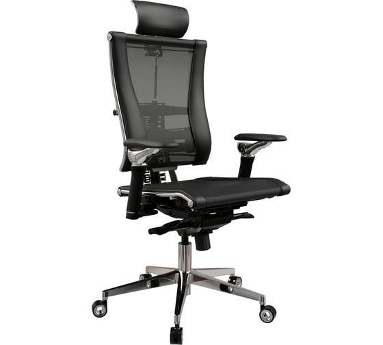 Кресло руководителя METTA Y 4DF L2-57D - YM93+Infinity /Vc09/Nc09/D06P/H13mL-3D(M06.B35.G11.W04) (Черный)