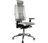 Кресло руководителя МЕТТА Y 4DF B2-14D - YM93+Infinity /Kc09/Nc09/D15P/H13mM-3D(M26.B35.G25.W04) (Св.серый-Белый) z2B8.F.15.13A
