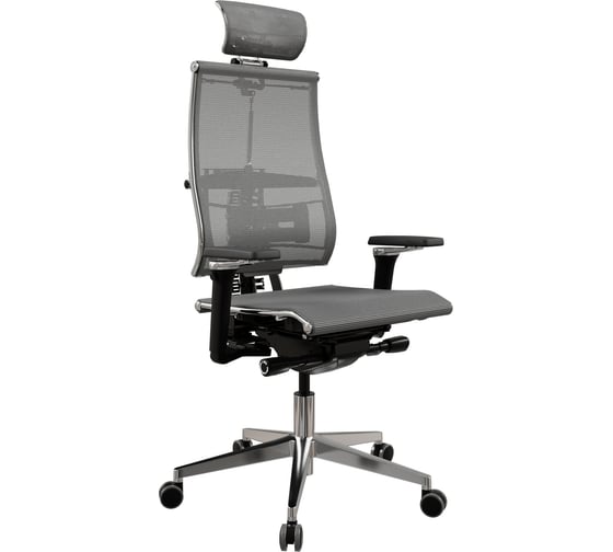 Кресло руководителя METTA Y 4DF B2-5D - YM93 /Kc00/Nc00/D15P/H13mM-3D(M26.B32.G25.W03) (Серый-Тем.Серый)
