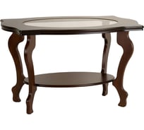 Журнальный стол Мебелик Берже 1С тёмно-коричневый 00 1498