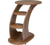 Подкатной столик Мебелик Стелс орех 5841