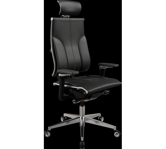 Кресло руководителя МЕТТА Y 4DF B2-10D - Infinity /Kc06/Nc06/D15P/H13mL-3D(M26.B32.G25.W04) (Черный (бежевая строчка)) zA6.F.5.10A