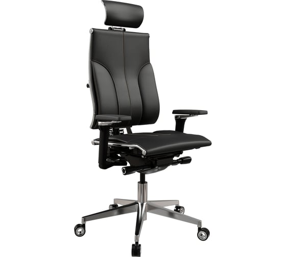 Кресло руководителя МЕТТА Y 4DF B2-10D - Infinity /Kc06/Nc06/D15P/H13mL-3D(M26.B32.G25.W04) (Черный (бежевая строчка)) zA6.F.5.10A