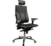 Кресло руководителя МЕТТА Y 4DT L2-10D - Genuine /Kc06/Nc06/D06P/H13mL-3D(M06.B34.G04.W04) (Черный (бежевая строчка)) z625.50.5.7A