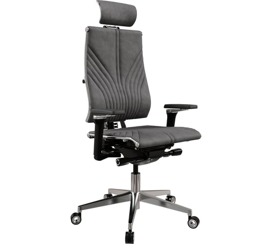 Кресло руководителя МЕТТА Y 4DF B2-12D - GoyaLE /Kc31/Nc31/D15P/H13mV-3D(M26.B32.G25.W04) (Темно-серый)