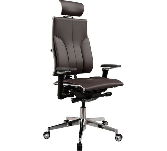 Кресло руководителя МЕТТА Y 4DF B2-10D - Infinity /Kc06/Nc06/D15P/H13mL-3D(M26.B35.G25.W04) (Темно-коричневый)