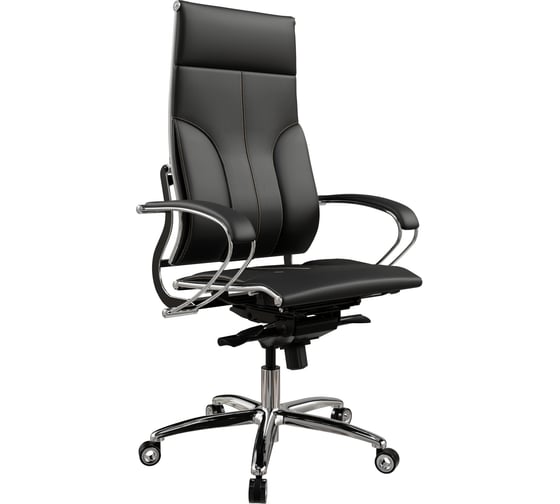 Кресло руководителя МЕТТА Move L1-10K - Infinity /Kc06/Nc06/K2cL(M06.B34.G04.W04) (Черный (бежевая строчка))