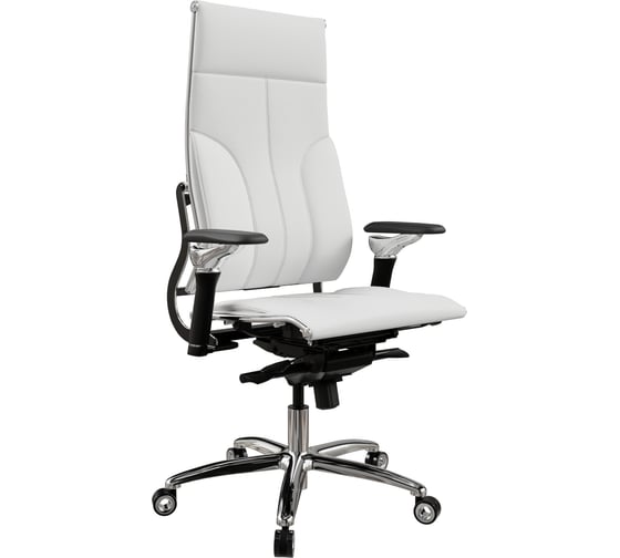 Кресло руководителя МЕТТА Move L1-10D - Infinity /Kc06/Nc06/D06P(M06.B34.G04.W04) (Белый)