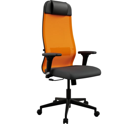 Кресло для персонала МЕТТА ErgoLife Set 11/подл.200/осн.Sit 002 (Оранжевый-Черный 141.D.1.242) z141.D.1.242