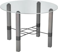 Журнальный стол Мебелик Лючия 3101 серый бетон, серый, прозрачный 6484