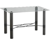 Журнальный стол Мебелик Лючия 4101 серый бетон, серый, прозрачный 6487