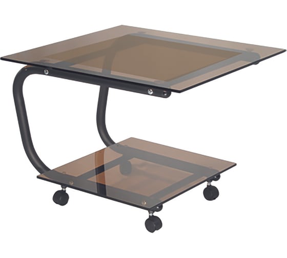 Журнальный стол Мебелик Дуэт 9 черный, тонированный 00 1099 1