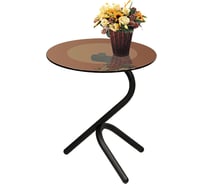 Журнальный стол Мебелик Дуэт 5 черный, тонированный 000 671