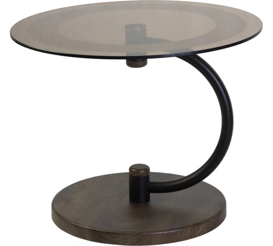 Журнальный стол Мебелик Дуэт 13Н черный, дуб маррон, тонированный 00 7246 1