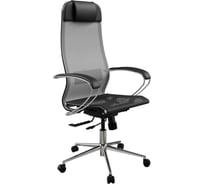 Кресло для персонала МЕТТА ErgoLife Set 4/подл.131/осн.Synchro 152 (Серый-Черный 55D.16.1.353) z55D.16.1.353