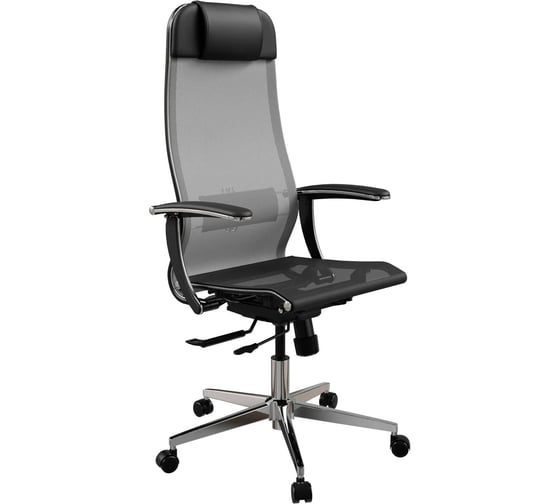 Кресло для персонала МЕТТА ErgoLife Set 4/подл.158/осн.Synchro 104 (Серый-Черный 55D.4.1.333) z509882521