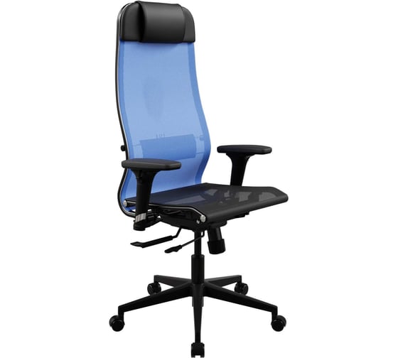 Кресло для персонала МЕТТА ErgoLife Set 4/подл.200/осн.Synchro 102 (Васильковый-Черный 55B.D.1.2F3) z509882637
