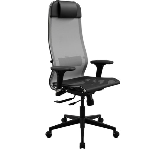 Кресло для персонала МЕТТА ErgoLife Set 4/подл.200/осн.Synchro 102 (Серый-Черный 55D.D.1.2F3) z509882606