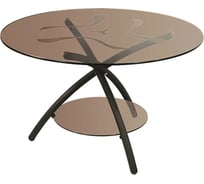 Журнальный стол Мебелик Дуэт 3 черный, тонированный 1545