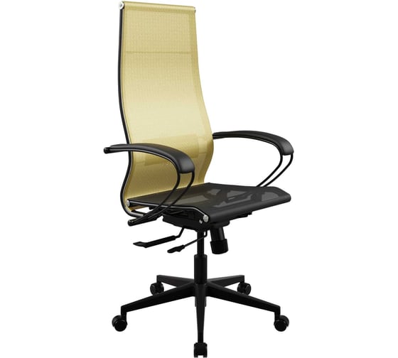 Кресло для персонала МЕТТА ErgoLife Set 7/подл.130/осн.Synchro 102 (Золотой ротанг-Черный 220.12.1.2F3) z509882781