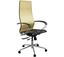 Кресло для персонала МЕТТА ErgoLife Set 7/подл.131/осн.Synchro 152 (Золотой ротанг-Черный 220.16.1.353) z220.16.1.353